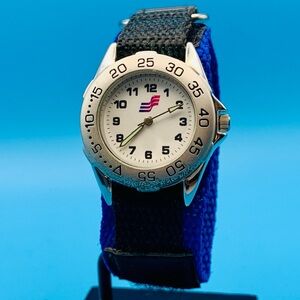 SWEDA Women’s Quartz Wristwatch Nylon Band Rotating Bezel Japan Movt Working Cnd